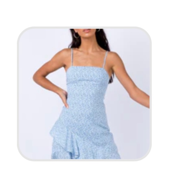 Princess Polly Dresses Princess Polly Blue Mini Dress Poshmark